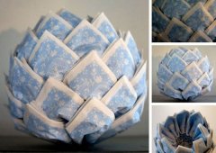 手工DIY艺术感十足的折纸菊芋花