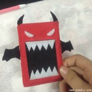 DIY创意手工制作可爱的不织布小恶魔卡包
