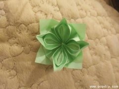 纸艺DIY创意手工制作简单优雅的荷花折纸