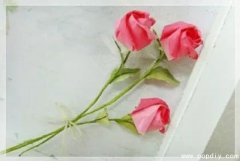 DIY创意纸艺手工制作逼真的玫瑰花