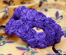 纸艺DIY创意手工制作神秘色彩的紫色花朵面具