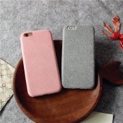 简约创意的纯色手工DIY羊毛毡手机壳