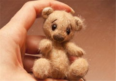 萌萌哒超级可爱的手工羊毛毡DIY泰迪熊